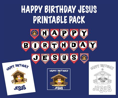 Happy Birthday Jesus Printable